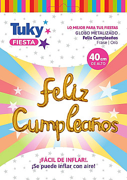 Frase Feliz Cumple Oro - 1