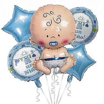 Set Es Un Niño Globos Metalizados - 1