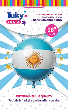 Globo Metalizado 18" Argentina - 2