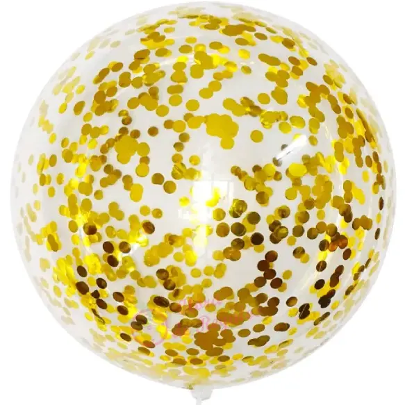 Set Burbuja Confetti Oro