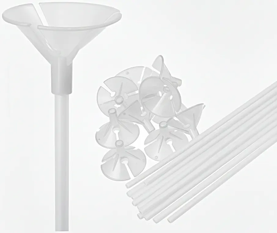 Palitos portaglobo transparente (Bulto x 10 Pack)