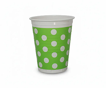 Vasos Verdes Con Lunares - 1