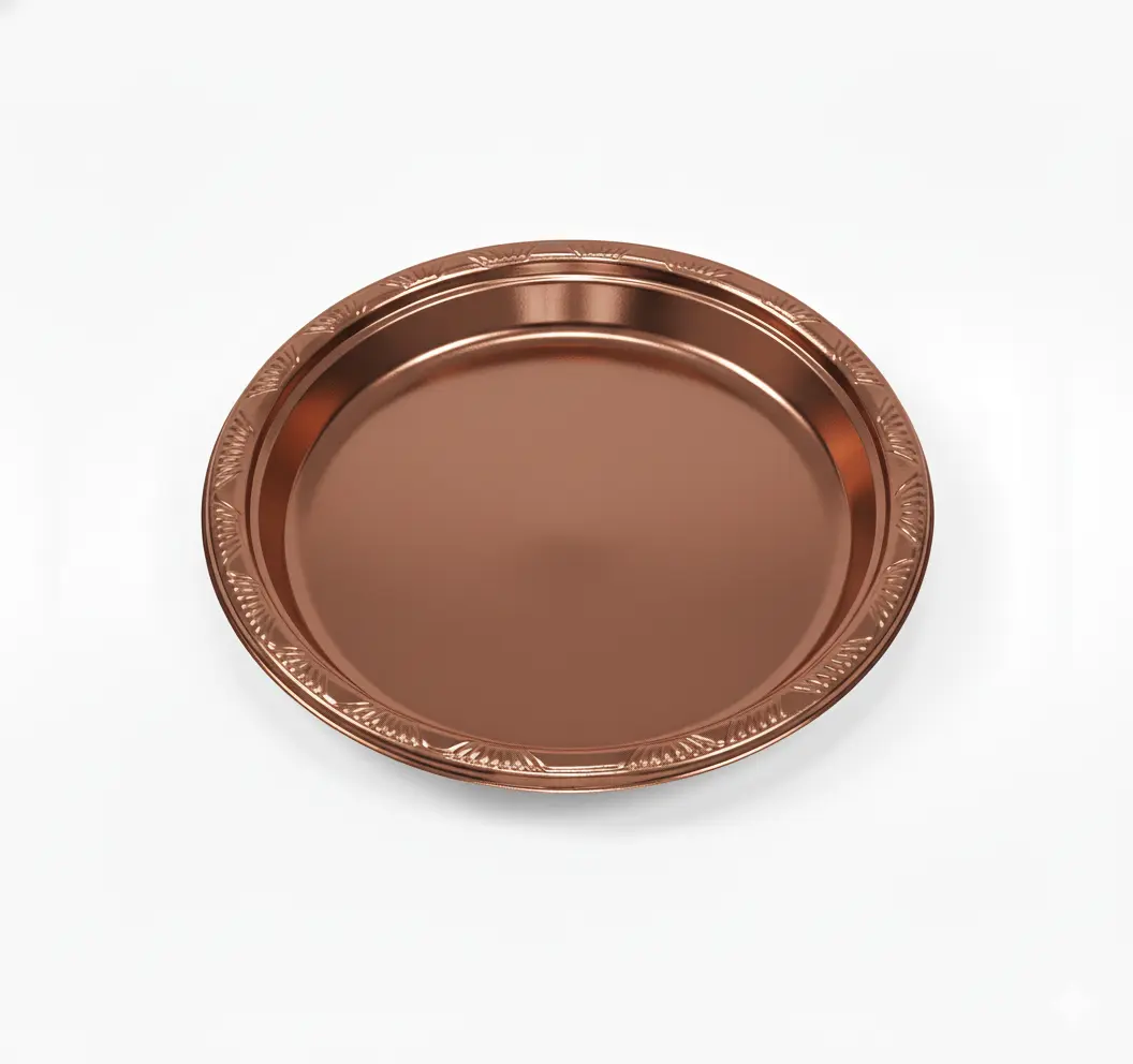 Plato Reutilizable 18 cm Rosa Gold (Bulto x 18 Pack)