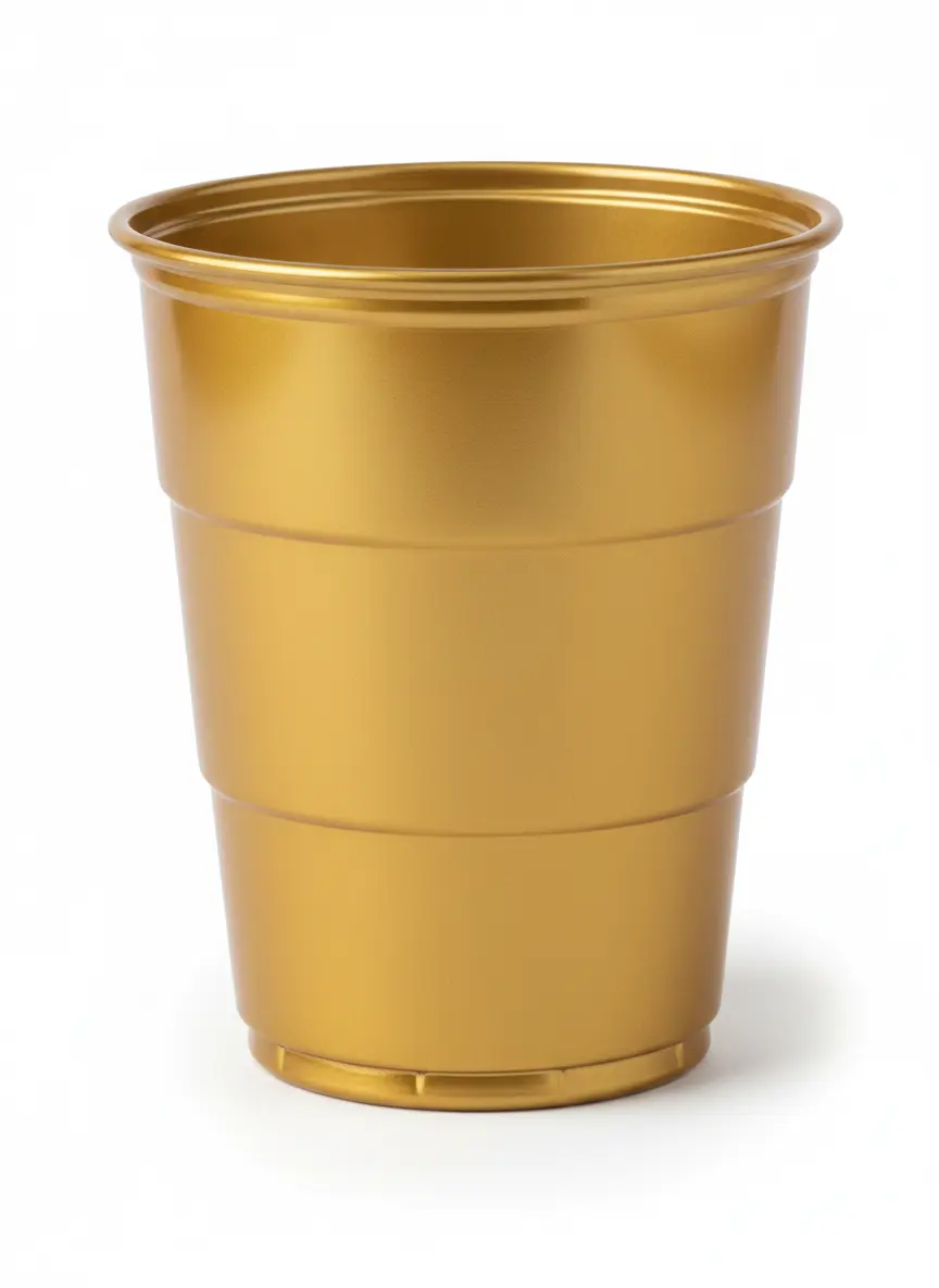 Vaso Reutilizable 210 cm3  Oro (Bulto x 18 Pack)