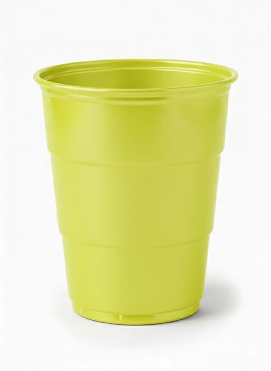 Vaso Reutilizable 210 cm3  Amarillo Fluo (Bulto x 18 Pack)