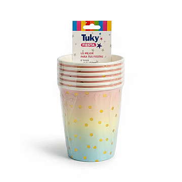 Vaso Polipapel Pastel (Bulto x 24 Pack) - 1
