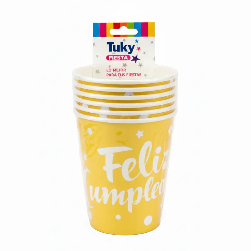 Vaso Polipapel Oro
