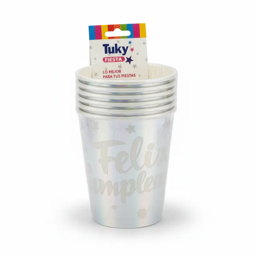 Vaso Polipapel Plata