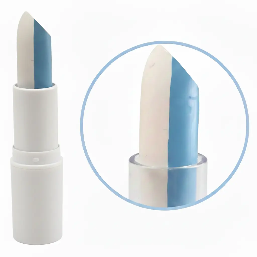 Maquillaje Labial para Cara Blanco y Celeste