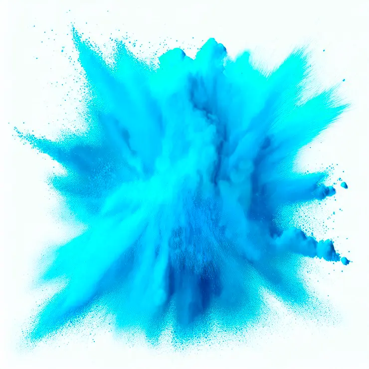 Polvos Holi Celeste Bolsita 50 Gr