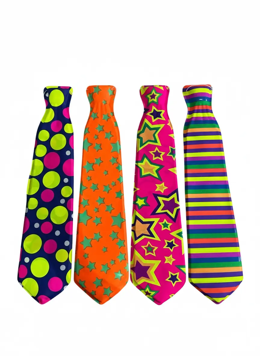 Corbatas Fluo Estanpadas