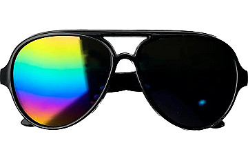 Lentes Aviador Marco Negro - 1