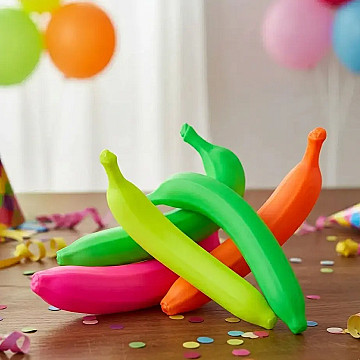 Maraca Banana Grande Fluo (30 cm) Bulto x 100 Un. - 2