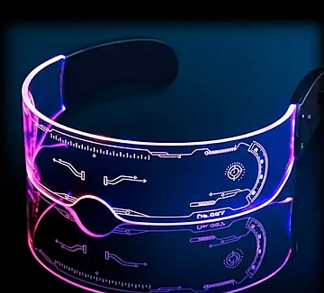 Lentes Full Led Show Robot - 2