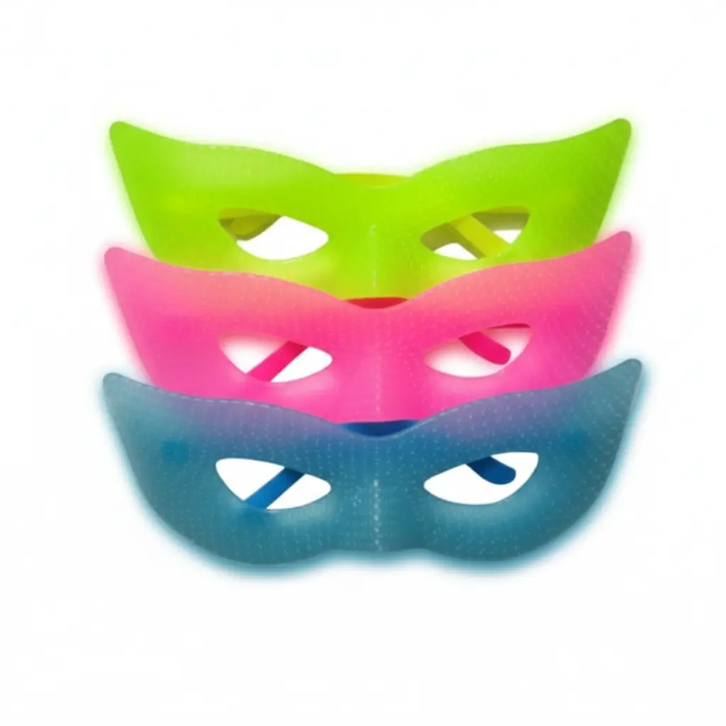 Antifaz Fluo Plastico Colores