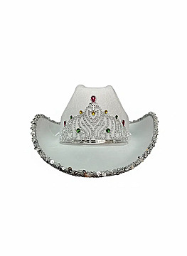 Sombrero Vaquero Con Corona y Lentejuelas - 4