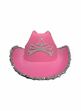 Sombrero Vaquero Con Corona y Lentejuelas - 6