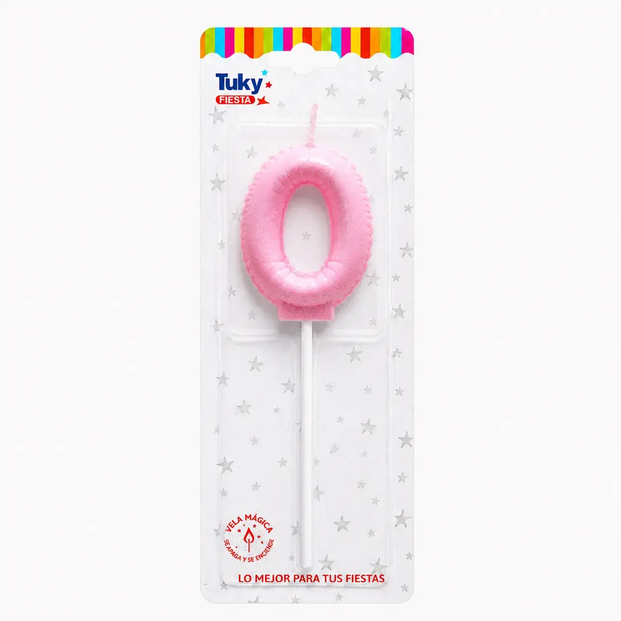Vela Globo Gibre Pasteles Nº 0 Rosa