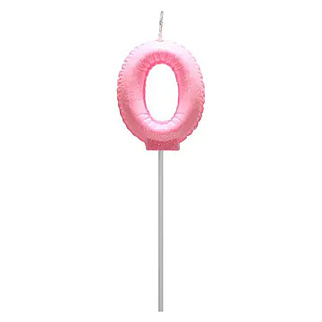Vela Globo Gibre Pasteles Nº 0 Rosa - 2