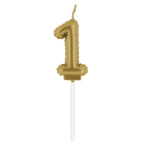 Vela Globo metalica Nº 1 Oro