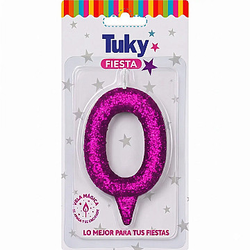 Vela Tubular Full Gibre Fucsia Nº 0. - 1