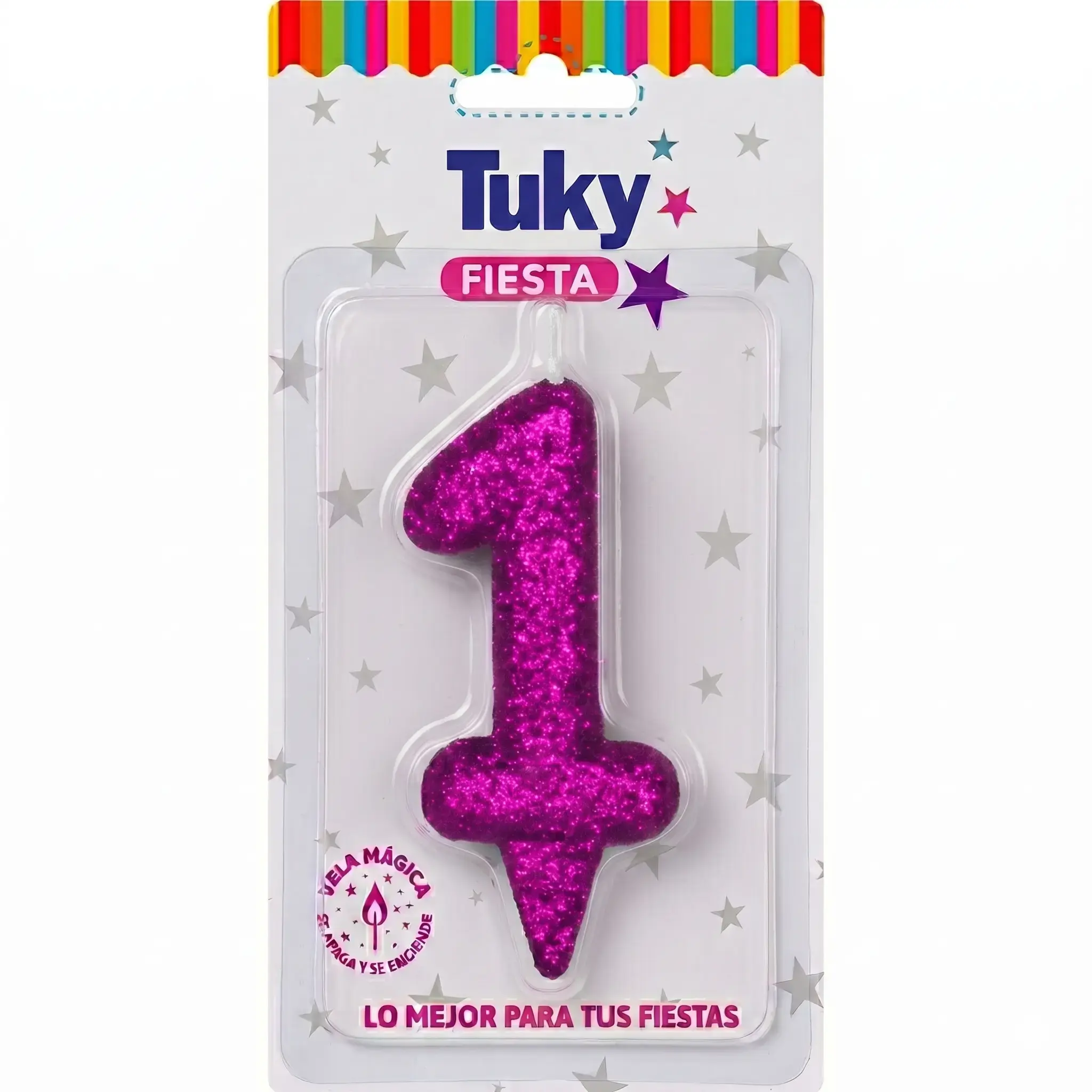 Vela Tubular Full Gibre Fucsia Nº 1.