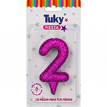 Vela Tubular Full Gibre Fucsia Nº 2. - 1