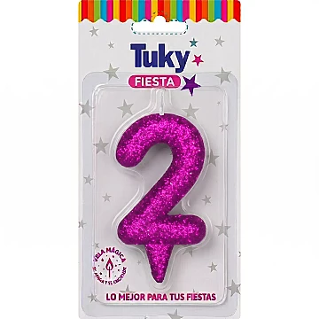 Vela Tubular Full Gibre Fucsia Nº 2. - 1