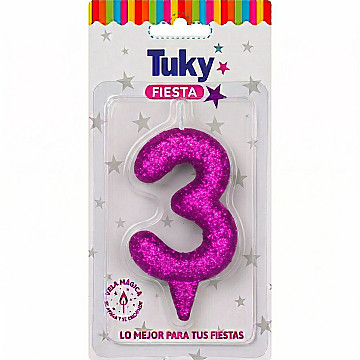 Vela Tubular Full Gibre Fucsia Nº 3. - 1