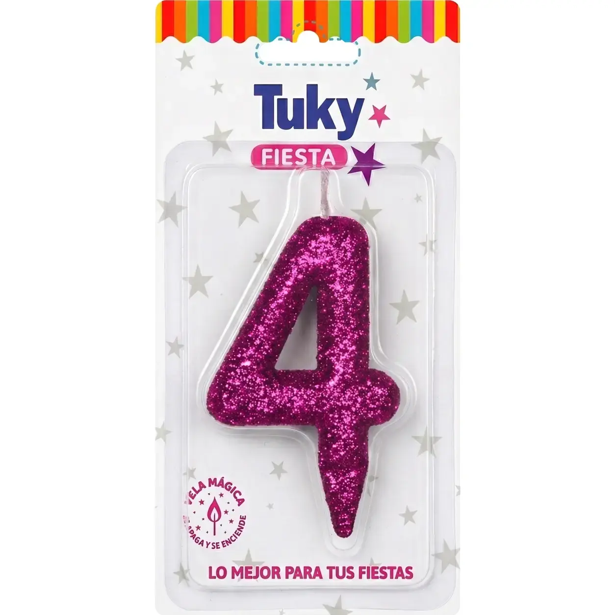 Vela Tubular Full Gibre Fucsia Nº 4.