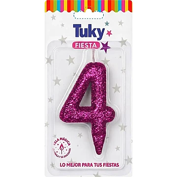Vela Tubular Full Gibre Fucsia Nº 4. - 1