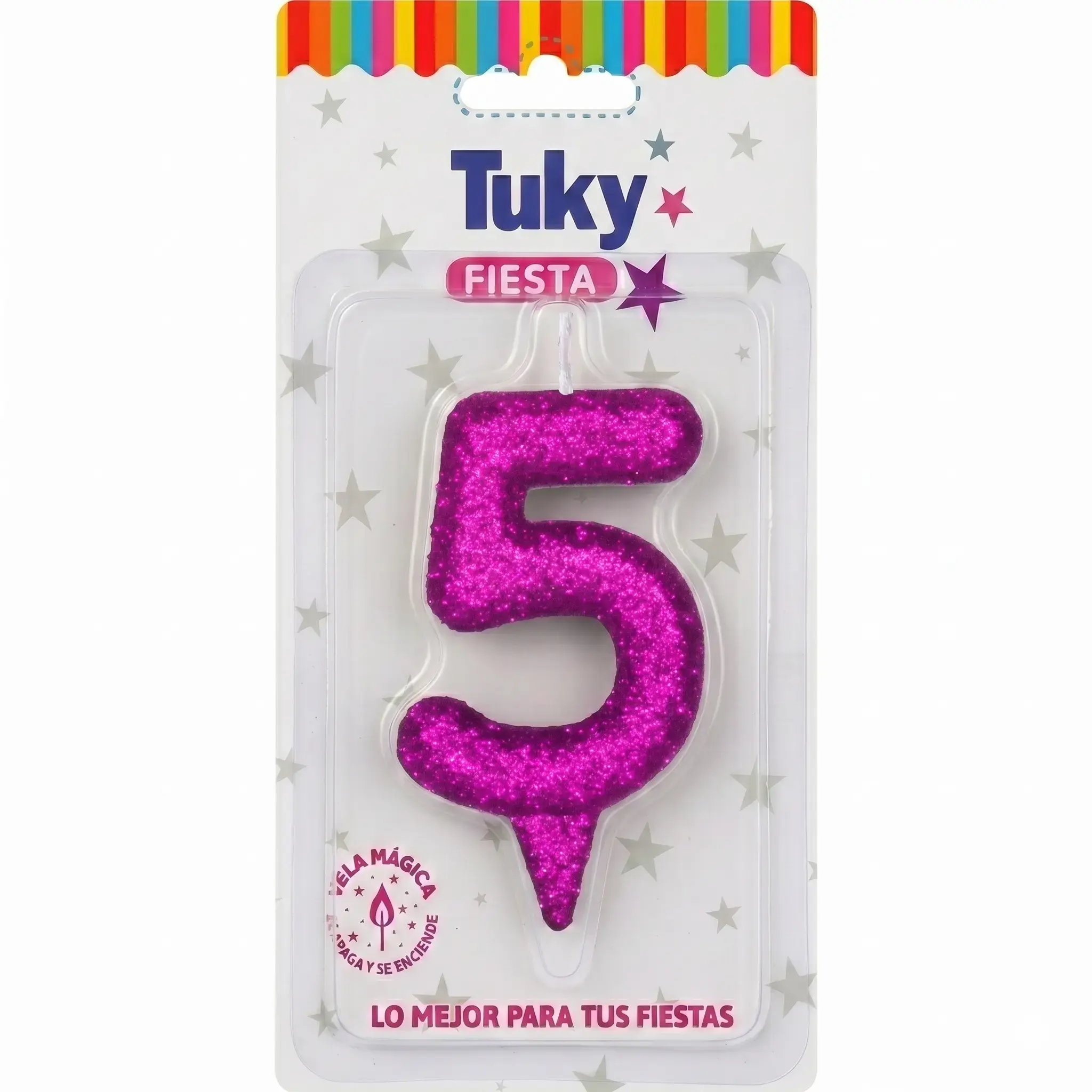 Vela Tubular Full Gibre Fucsia Nº 5.