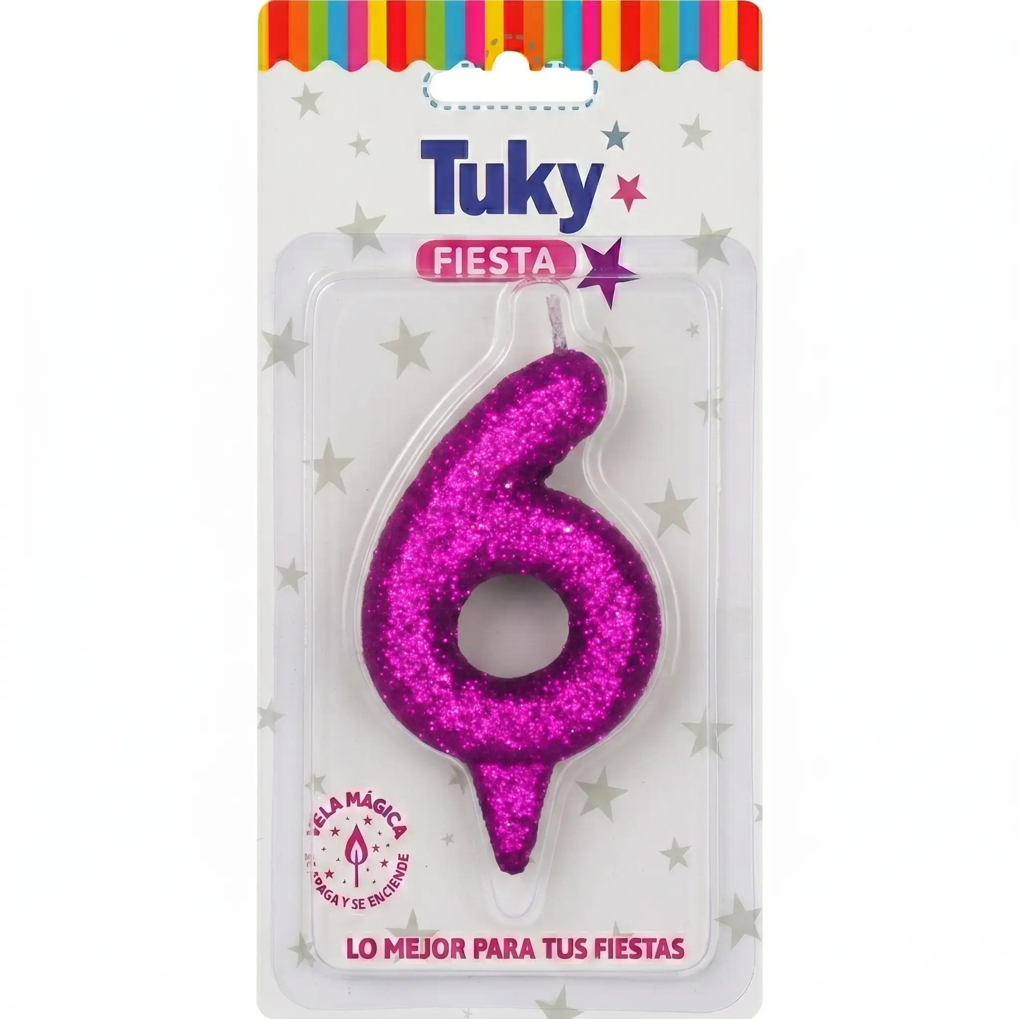 Vela Tubular Full Gibre Fucsia Nº 6.