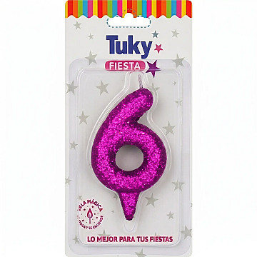 Vela Tubular Full Gibre Fucsia Nº 6. - 1