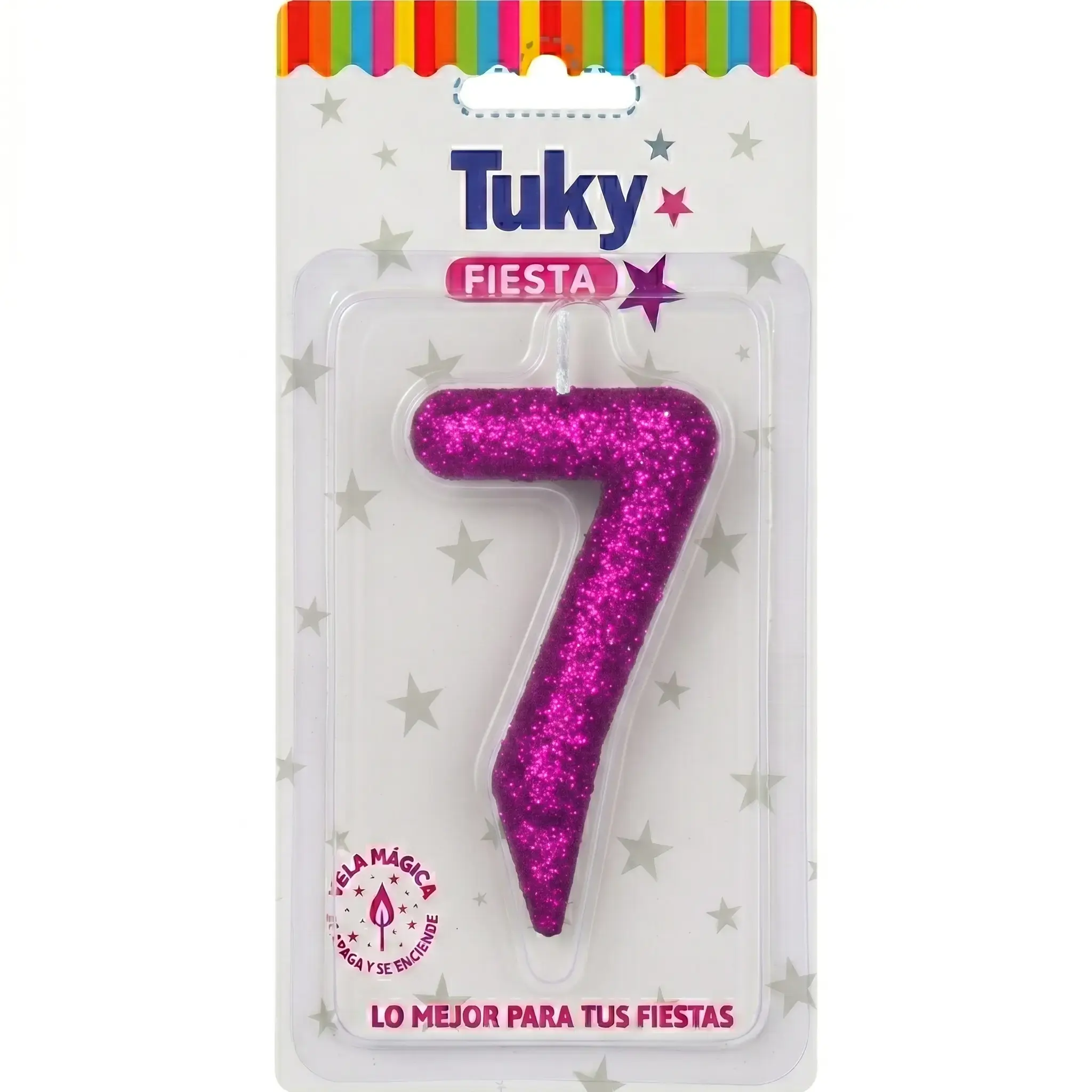Vela Tubular Full Gibre Fucsia Nº 7.