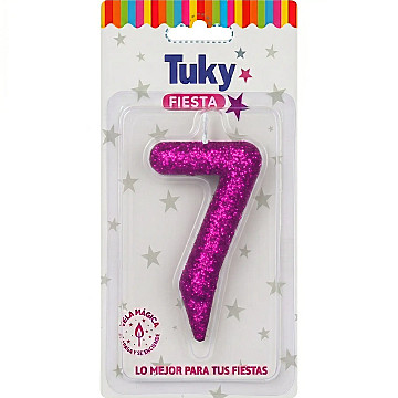 Vela Tubular Full Gibre Fucsia Nº 7. - 1