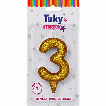 Vela Tubular Full Gibre Oro Nº 3. - 1