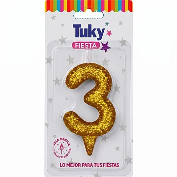 Vela Tubular Full Gibre Oro Nº 3. - 1