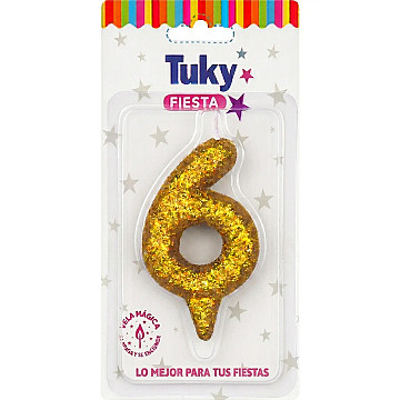 Vela Tubular Full Gibre Oro Nº 6. - 1