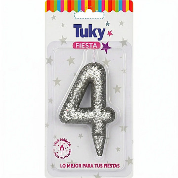 Vela Tubular Full Gibre Plata  Nº 4. - 1