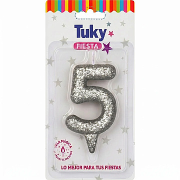 Vela Tubular Full Gibre Plata  Nº 5. - 1
