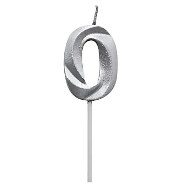 Vela Diamante N 0 Metalica Plata Tuky - 1