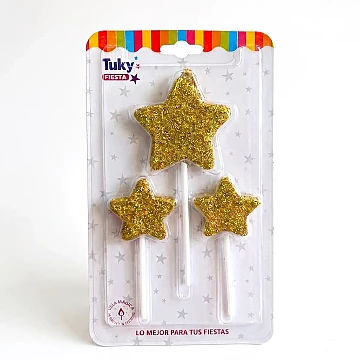 Vela Set Estrella (Bulto x 24 Blister) - 1