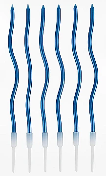 Vela Curva Finita Azul - 1