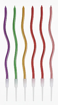 Vela Curva Finita Multicolor - 1