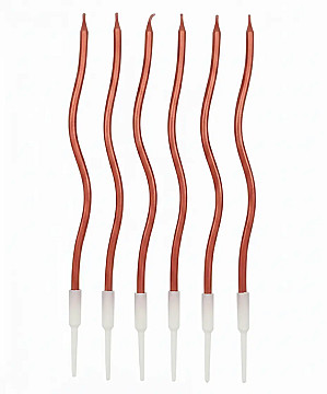 Vela Curva Finita Rosa Gold - 1