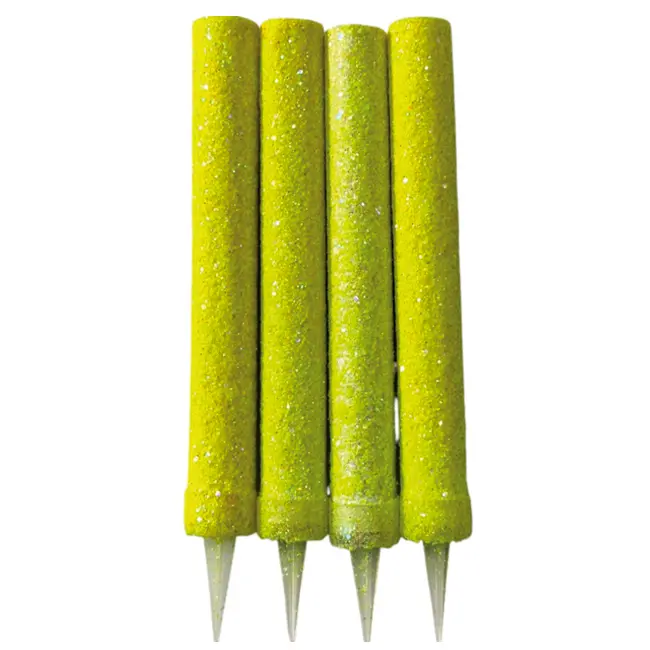 Vela Bengala Gibreada Amarillo Fluo