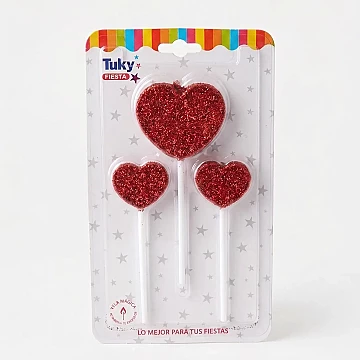 Vela Set Corazon - 1