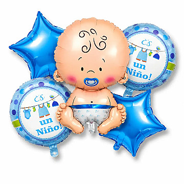 Set Es Un Niño Globos Metalizados - 2