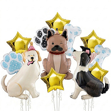 Set Globos Feliz Cumple Huellitas - 2